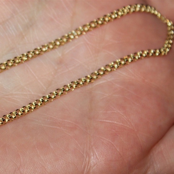 Solid 14K yellow gold marked 14K 7inch thick clasp Bracelet - Picture 1 of 4